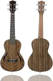 24 Inch Acoustic Concert Ukulele Ukelele Uke Walnut Wood Nylon Strings Close Type T ng Pegs with Carry Bag Capo Cleaning Cloth Strings Multicolor15 24 inch