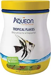 Aqueon Tropical Flakes Fish Food, 2.29-Ounce