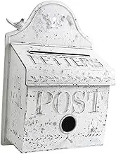 Generic Wall Mounted Mailbox Post Box Iron Mail Boxes Drop Box for Farmhouse Gate Office Cottage