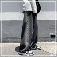 在飛比找蝦皮商城精選優惠-【MAST.STUDIO】韓系 漸層 落地 牛仔寬褲 闊腿褲