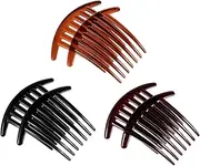 LIFKOME 6pcs Plastic Hair Combs for Women Teeth French Twist Styling Accessories Curved Design Smooth Edges for Curly Wavy Straight Hair Comfortable Daily Use