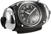 SEIKO Clock Super RAIDEN Loud Alarm Clock With Snooze Quartz Black NR438K F/S