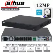 Dahua NVR4216-16P-4KS3 16CH 4K POE Security NVR 8MP Video Recorder For IP Camera