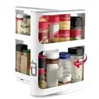 White Cabinet Sliding Spice Rack Pull-Type Spice Rack Cabinet