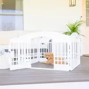 Carlson 4-Panel Plastic Pet Pen – Portable, Secure, and Easy-to-Use Plaype