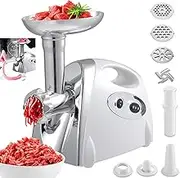 Electric Meat Grinder 800W Stainless Steel Meat Mincer Enema Machine Sausage Stuffer Meat Machine Sausage Maker Metal Food Grinder for Home Kitchen Use