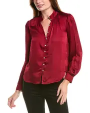 Bella Dahl Shirred Button Up Blouse