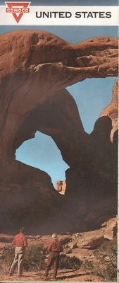 1964 Conoco Road Map: United States NOS