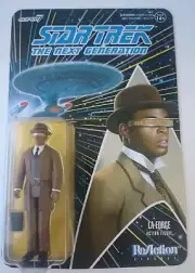 Super7 Reaction Star Trek Next Generation La Forge 3.75" Action Figure Unpunched