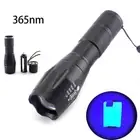 365nm Ultra Violet LED Flashlight Fluorescent Blacklight Torches for Inspection