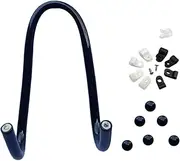 FDDU Pack of 3 Wall Hooks for Screws, Wall Brackets, Double Hooks, Garage, Hose Holder, Wall Mounting, for Tool Shed, Basement, Storage Room, Garden, Wall Mount, Garden Tools, Rope Hose