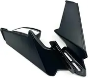 Compatible with CBR650R CBR 650R CBR250R CBR500R CBR 650R Motorcycle Modified Rearview Mirrors Wind Wing Adjustable Rotating Mirror(Matte Black)