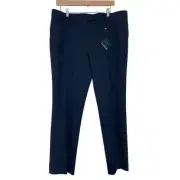 Brooks Brothers Lucia Fit Womens Plus Size 16 Blue Straigth Leg Dress Pant NEW