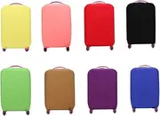 [Outanaya] 26-30 Inches Suitcase Cover Wrap Elastic Luggage Protector Pink Travel Bag Dust c