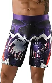 [GENEMEN] Mens Compression Shorts Novelty Boxer Briefs Funny Graphic Sports Underwear Active Running Tights