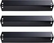 Votenli P9505A (3-Pack) Porcelain Steel Heat Plate, Heat Shield, Heat Tent, Burner Cover, Vaporizor Bar, and Flavorizer Bar Replacement for Select Chargriller Gas Grill Models