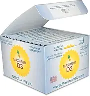 Maximum D3 13,000 IU Box, 60 Capsules Total (1 Box with 12 Cards x 5 Capsules per Card), 60-Weeks Supply