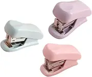 ROMISBABA 3pcs Hand-held Stapler Purple Stapler Cute Office School Home Mini Staples Staples Mini Office School Stationery Supplies Home Accessory Aesthetic Stationery Abs