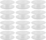 12pcs 55mm Plastic Spool White Bobbin Empty Spools for Ribbon Beading String Wire Bobbin Cord Ropes