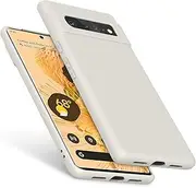 Amzpas TPU Case for Google Pixel 6 Pro, Durable Protective Shockproof Phone Case, Soft Anti-Scratch Smart Phone Cover for Women Men White