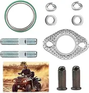 GY6 Exhaust kit Compatible with GMB139 Engine 50cc 70cc 90cc 110cc 125cc 150cc, 8MM Gasket Kit Suitable for Moped Quad 4 Wheeler - Dune Buggy ATVs Go Karts