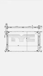 For AUDI A4 8UD121251 TYC Radiator Allroad Avant A5 Sportback A6 Q3 Q5 4G 8F7