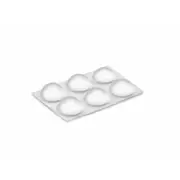 Doorstop Inofix 16 x 7.9 Mm 6 Units Protection Against Knocks Transparent Pvc