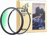 Kase 82mm Wolverine Revolution II Magnetic MCUV UV Protection Filter with Inlaid Adapter Ring, Shockproof Tempered Optical Glass & Ultra-Low Reflectivity 0.1%
