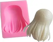 Silicone Molds 2Pcs Hair Styling Silicone Mold Fondant DIY Soft Clay Tools
