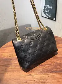 在飛比找Yahoo!奇摩拍賣優惠-（精品代購）正品Tory Burch 新款tb女包 羊皮菱格