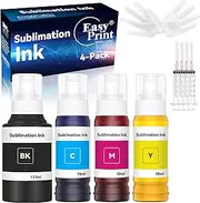 EASYPRINT Sublimation Ink Refilled Bottles Compatible for ET-2800 ET-15000 ET-2803 ET-2850 ET2400 ET2720 ET2760 ET2750 ET4800 High-Yield Inkjet Printers Heat Press Transfer on Mugs T-Shirts