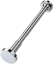 Wall Mounted Drying Rack Clothes Drying Rod Bathroom Balcony Shower Curtain Rod Coat Hangers(1.1-1.9m)