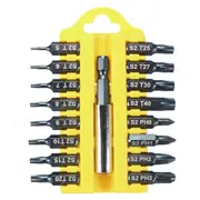 17Pcs 1/4 Hex Shank Screwdriver Bits Set With Holder