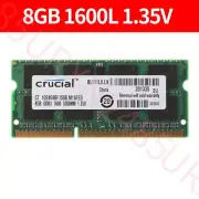 Crucial 8GB DDR3L 1600MHz PC3L-12800S 204Pin 1.35V Notebook RAM Laptop Memory BT