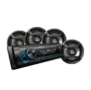 Pioneer Single Din Bluetooth Digital Media Car Stere and 6.5" Coaxial Speakers