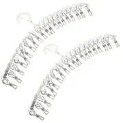 2 Pcs Stainless Steel Drying Rack Wet Clothes Hanging Socks Hanger