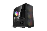 DeepCool R-CH560-BKAPE4D-G-1 CH560 Digital Black Mid-Tower Tempered Glass Case, Dual Status Display