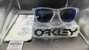 Oakley Frogskin Colette Star White w/ Blue Iridium Lenses