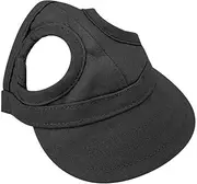 Dog hat, dog hat(Pet cap black, S)