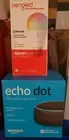 Amazon Echo Dot 3rd Generation w/ Alexa Voice and Singled LED SMART LIGHT BULB
