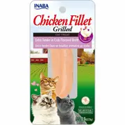 Inaba Cat Extra Tender Grilled Chicken in Crab Flavoured broth - 6-pack