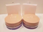 ELF - Lot Of 2 - Hard Glow Setting Powder Luminous Finish - Light Pink -0.24-NIB