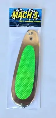 Kokanee / Trout Trolling Dodger: uv "GREEN PRISM"