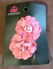 Paparazzi She's A Grow Getter Pink Flower Hair Clip Accessory