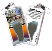Austin FootWhere® Souvenir Zipper-Pull. Made in USA
