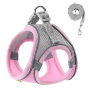 Dog Harness Rope Set for Small Dogs Adjustable Puppy Cat Harness Vest