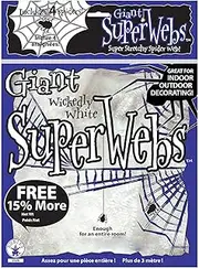 Rubie's Official Adult's White Spider Web Halloween Decoration, 60 g - Large