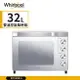 【Whirlpool 惠而浦】32L 機械式 雙溫控旋風烤箱 銀色 WTOM321S
