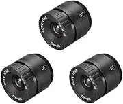 XYWHPGV 3 Pcs Camera Varifocal Lens 8mm Focal Length 720P F1.4 1/3 Inch CS Mount for CCD Camera(26dab 0c21a d8f1b 10c39 71922 9d817