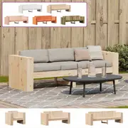 Garden Sofa Couch Lounge Sofa Outdoor Furniture Patio Backyard Wood vidaXL